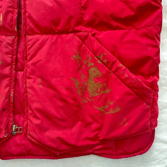 Eddie Bauer Red Quilted Goose Downlight Vest - Picture 14 of 16